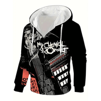 Sudadera con Capucha Negro Urbano Hombre Chompa Invierno Talla M Textil Importado