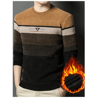 Chompa Cuello Redondo Oscuro Invierno Sueter Forro Polar Hombre Talla M (Mediano)Textil Importado