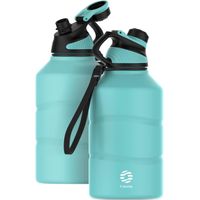 FJBottle - Botella de agua de acero inoxidable con tapa magnética 2200ml - Verde