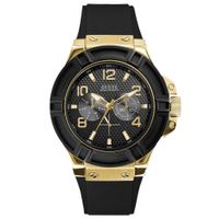 Reloj Guess Rigor U0247G6 Correa de Silicona Negro