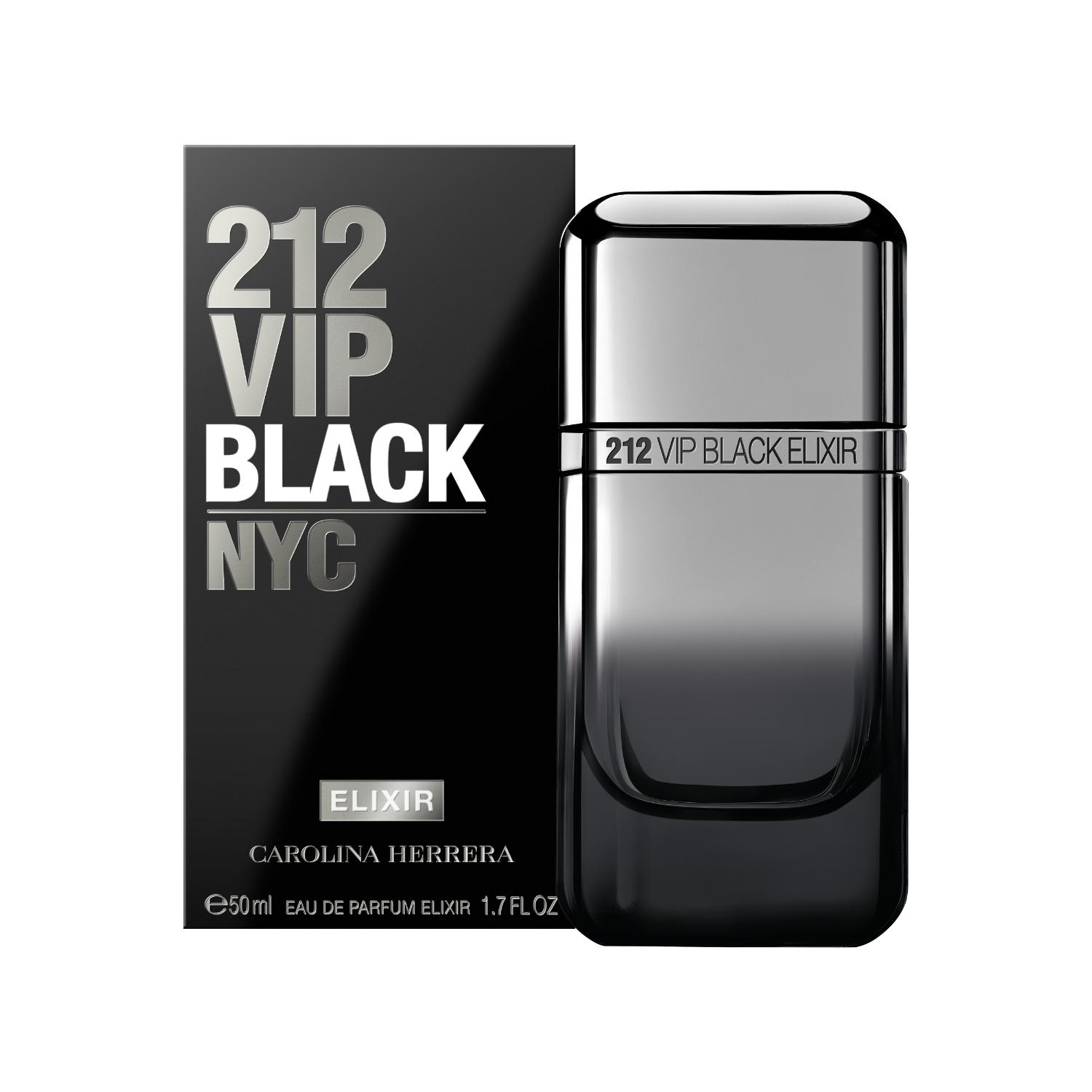 Perfume 212 Vip Black Elixir Carolina Herrera Hombre Edp 50 Ml