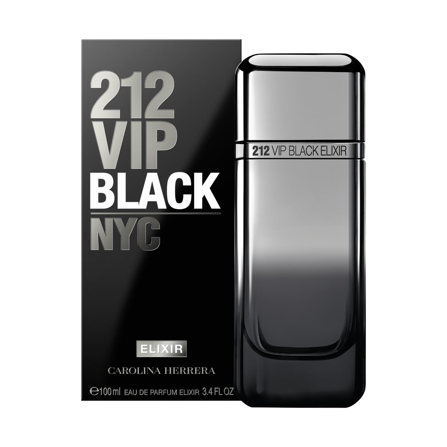 Perfume 212 Vip Black Elixir Carolina Herrera Hombre Edp 100 Ml