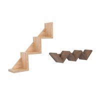 Set 2 Repisas Dalia Café Claro/Cafe Oscuro Tuhome