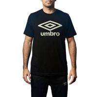 Polo Deportivo Umbro Hombre Estampado Dr24020-060 Negro