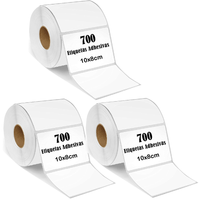 Etiqueta Termica Adhesiva 10x8cm Pack 3 Rollos