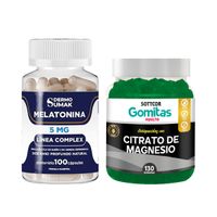 Melatonina 5mg - 100 Cap - Dermo Sumak|Gomitas de Magnesio Sottcor