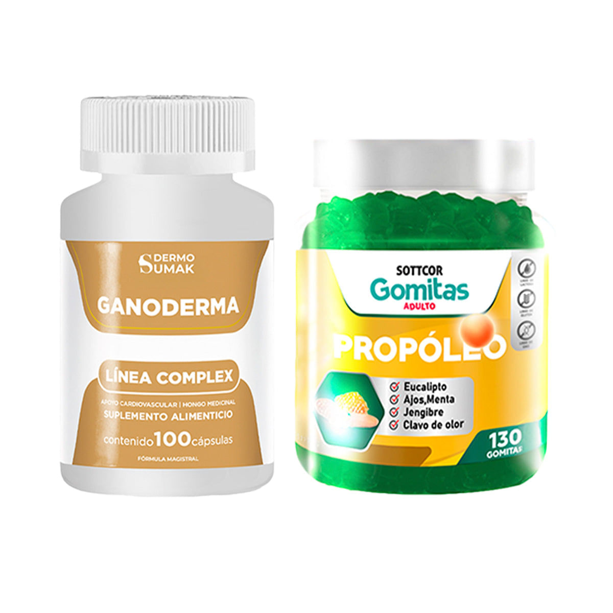 Ganoderma Complex 100 Cap - Dermo Sumak|Gomitas de Propolio