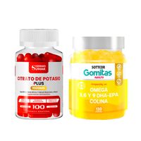 Citrato de Potasio 1000mg -100 Cap - Dermo Sumak |Gomitas de Omega 3