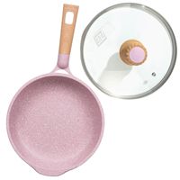 Sartén Antiadherente con Tapa - MGC N° 24 Color Rosa