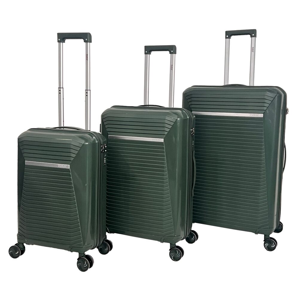 Maleta DUKAP Singapure Juego de 3 Verde Oscuro - SIJV
