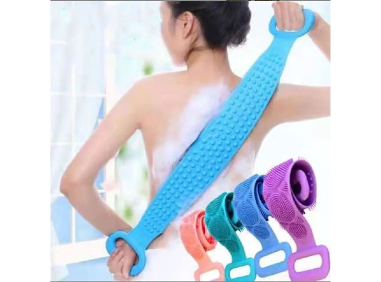 Cepillo corporal masajeador de silicona para baño