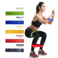 Set 5 bandas de resistencia elasticas ejercicios yoga bolso