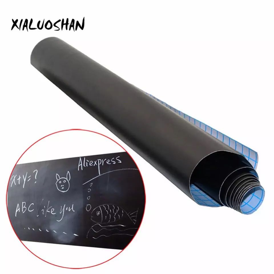 Pizarra adhesiva autoadhesiva lámina negra 200cmx45c