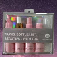Set de 5 Frascos Pulverizador Contenedor de Aseo para Viaje