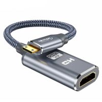 cable adaptador convertidor Mini HDMI macho a HDMI hembra 4k 2.0 60hz
