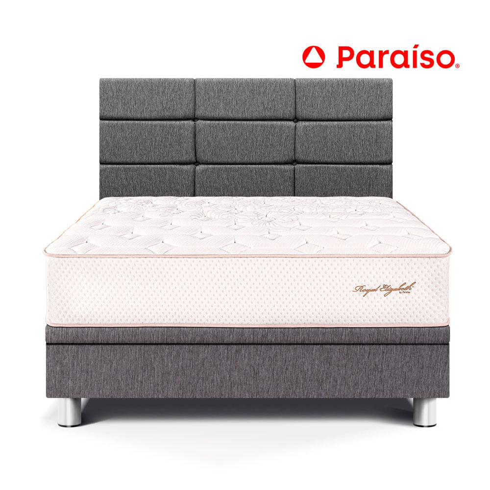 Dormitorio Boxet Blocks Roy Elizabeth 1.5 Plazas Gris