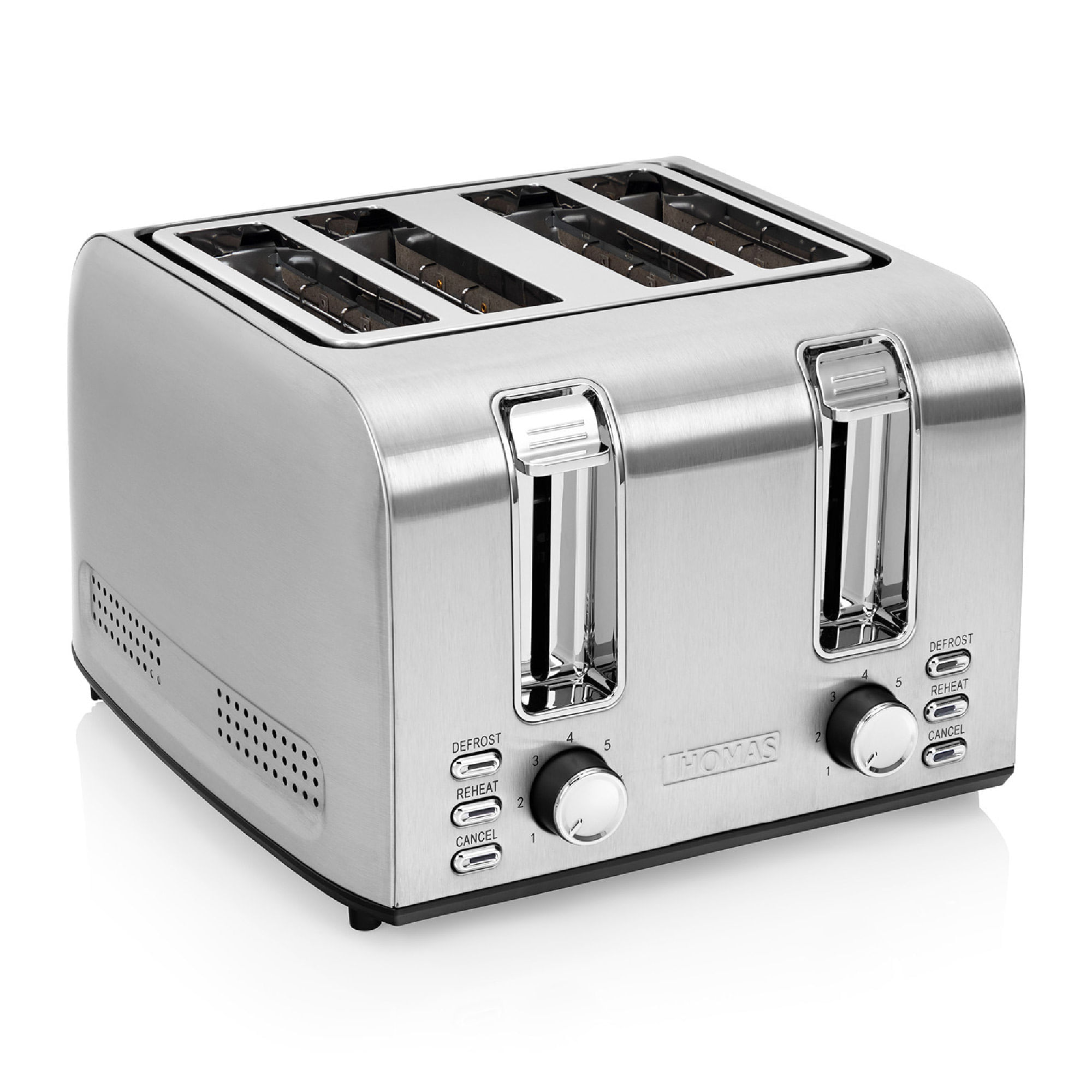 Totadora THOMAS 4 Panes TH-133I Plateado