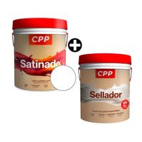 COMBO Satinado CPP Blanco 4 galones + Sellador CPP 4 galones