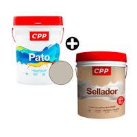 COMBO Pintura Látex Pato CPP Blanco Humo 4 galones + Sellador CPP 4 galones