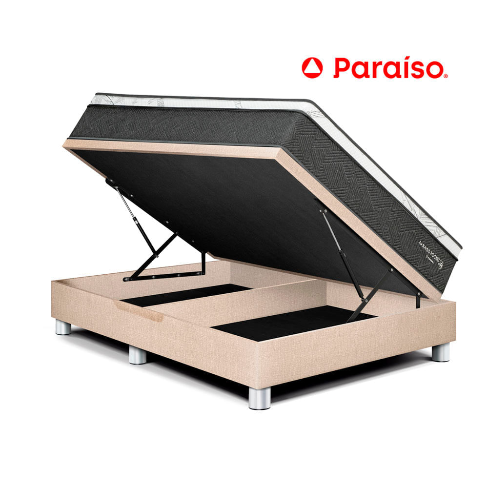 Cama Boxet Paraiso Pocket Star Queen Champagne