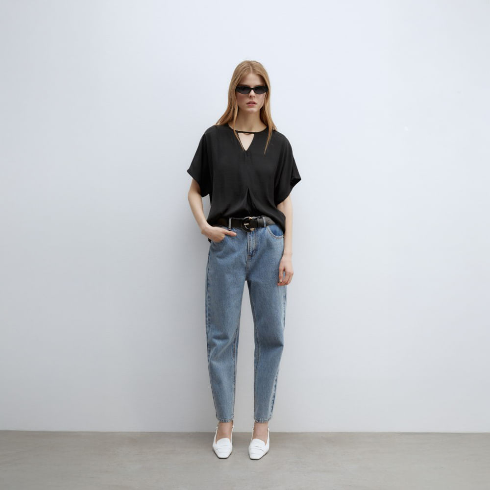 Polo Mujer Sfera Mc Bloques Negro