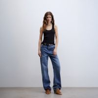 Chaleco Mujer Sfera Top Canale Escote Redondo Negro
