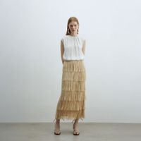 Blusa Mujer Sfera Volante Delantero Mx Blanco