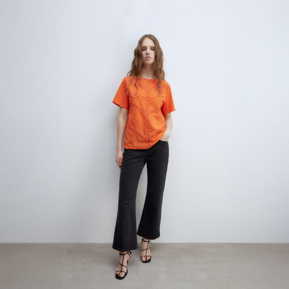 Polo Mujer Sfera Mc Contrastes Mx Naranja