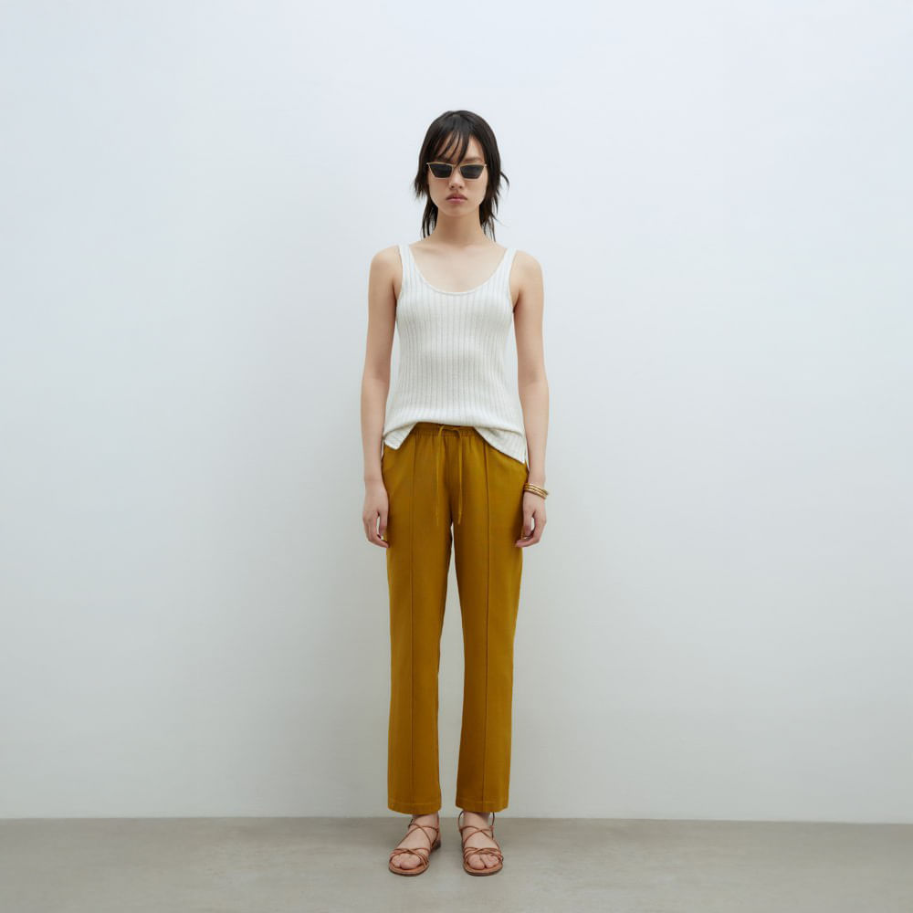 Pantalón Mujer Sfera Vestir Basico Mx Verde Oliva