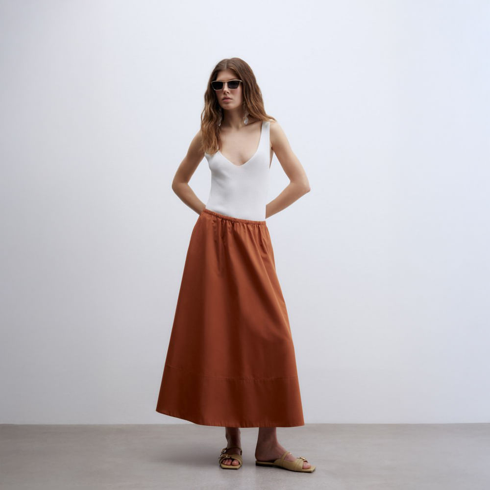 Chaleco Mujer Sfera Top Tirantes Canale Blanco