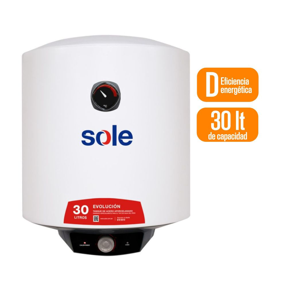 Terma Evolucion 30 litros con accesorios Sole