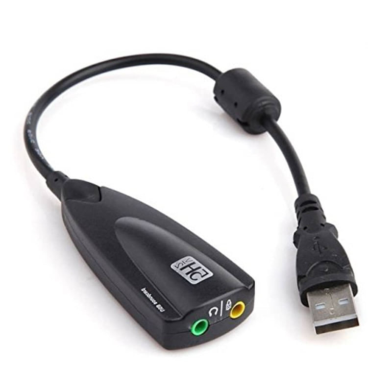 Tarjeta De Sonido Usb 2.0 Steel Sound 7.1 5hv2