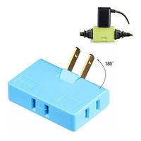 Mini Enchufe Tomacorriente Extensión 3 en 1 Giratorio