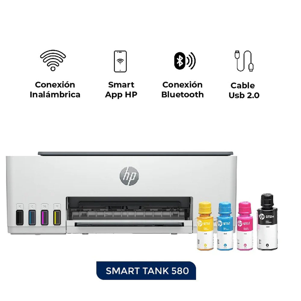 Impresora Multifuncional HP Smart Tank 580