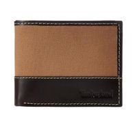 Billetera para Hombre Timberland Cuero y Lona - Beige