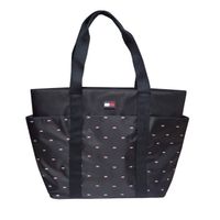 Cartera Tote Tommy Hilfiger Flag - Negro