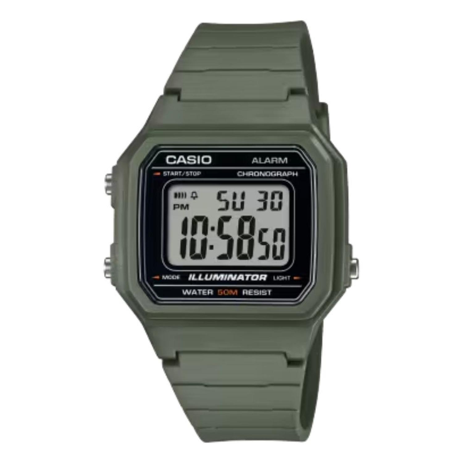 Reloj Hombre Casio W-217H-3AV - Verde