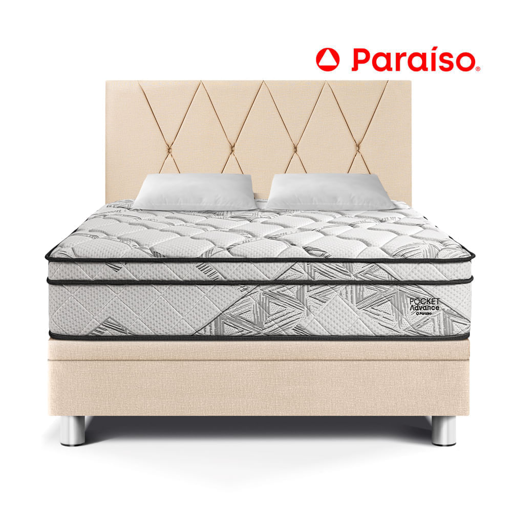 Dormitorio Boxet Pocket Advance Queen Champagne