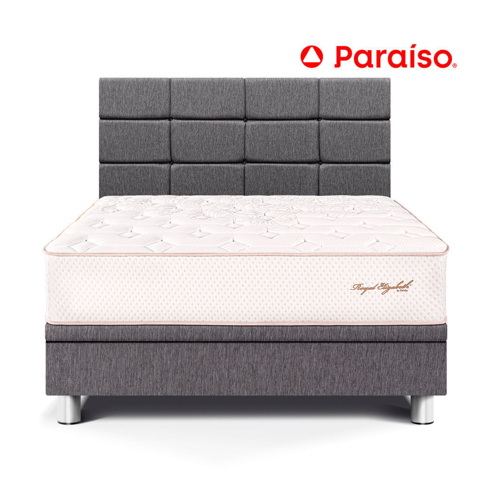 Dormitorio Boxet Blocks Roy Elizabeth 2 Plazas Gris