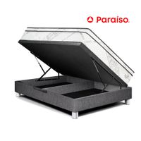 Cama Boxet Pocket Advance 2 Plazas Charcoal