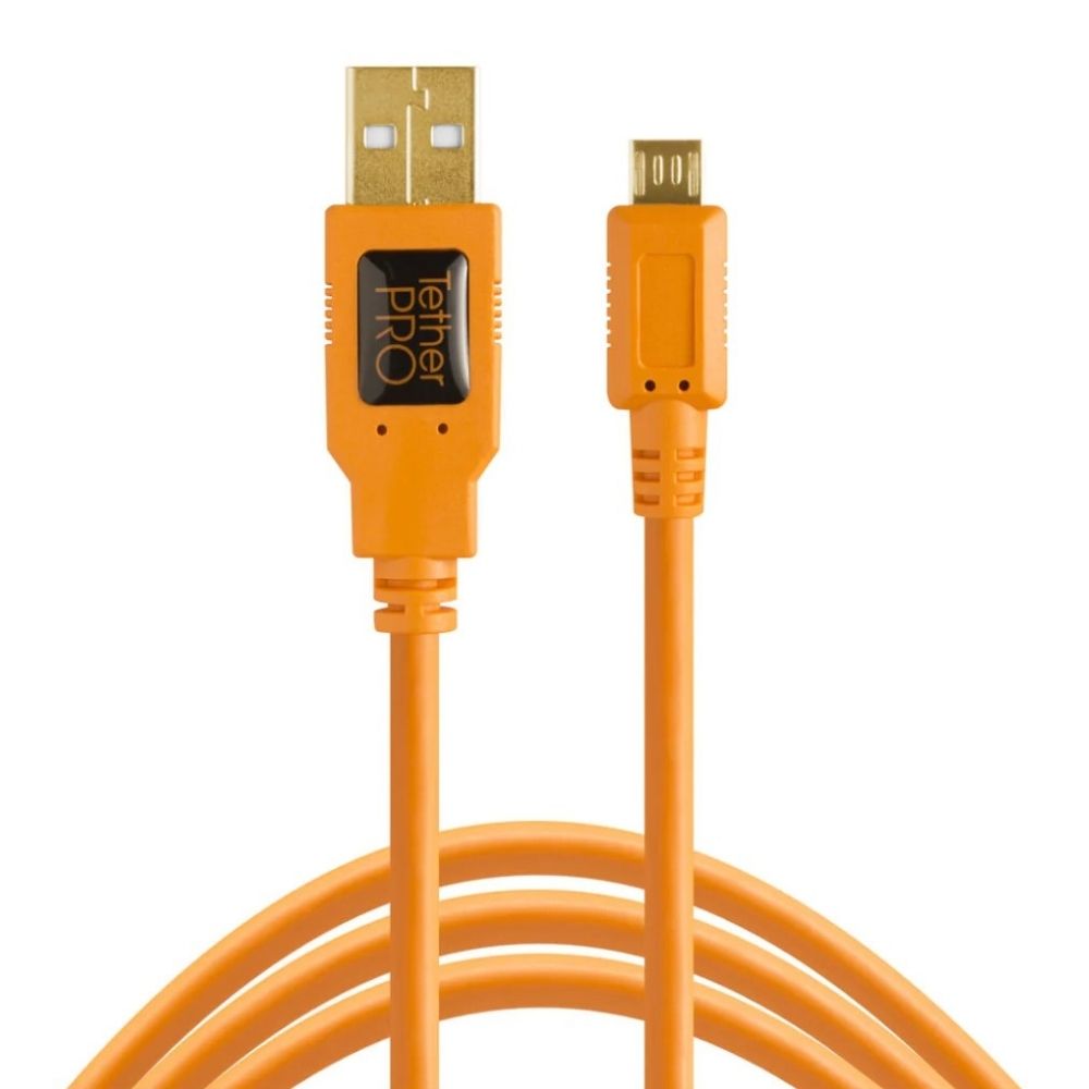 Cable Tether Tools USB 2.0 Tipo A a USB Micro-B con 5 Pines (4.6 metros)