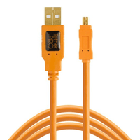Cable Tether Tools USB 2.0 tipo A a Mini-B con 8 pines (4,6 metros)