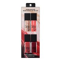Kit Aceite Labial e.l.f. Glow Reviver Quad Goals - 4 und