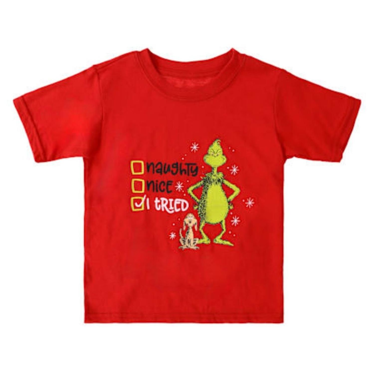 Polo Navideño Niños The Grinch - Rojo - XL