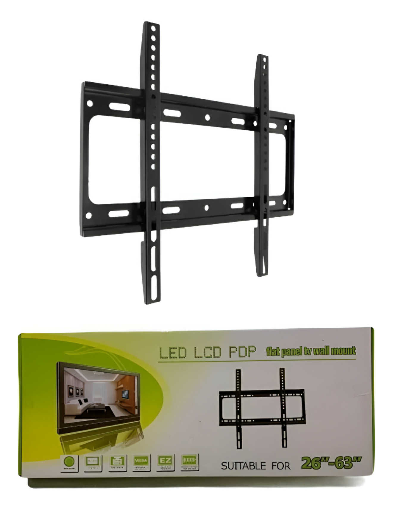 RACK PARA TV FIJO ESTATICO 26 A 63"" / NEGRO