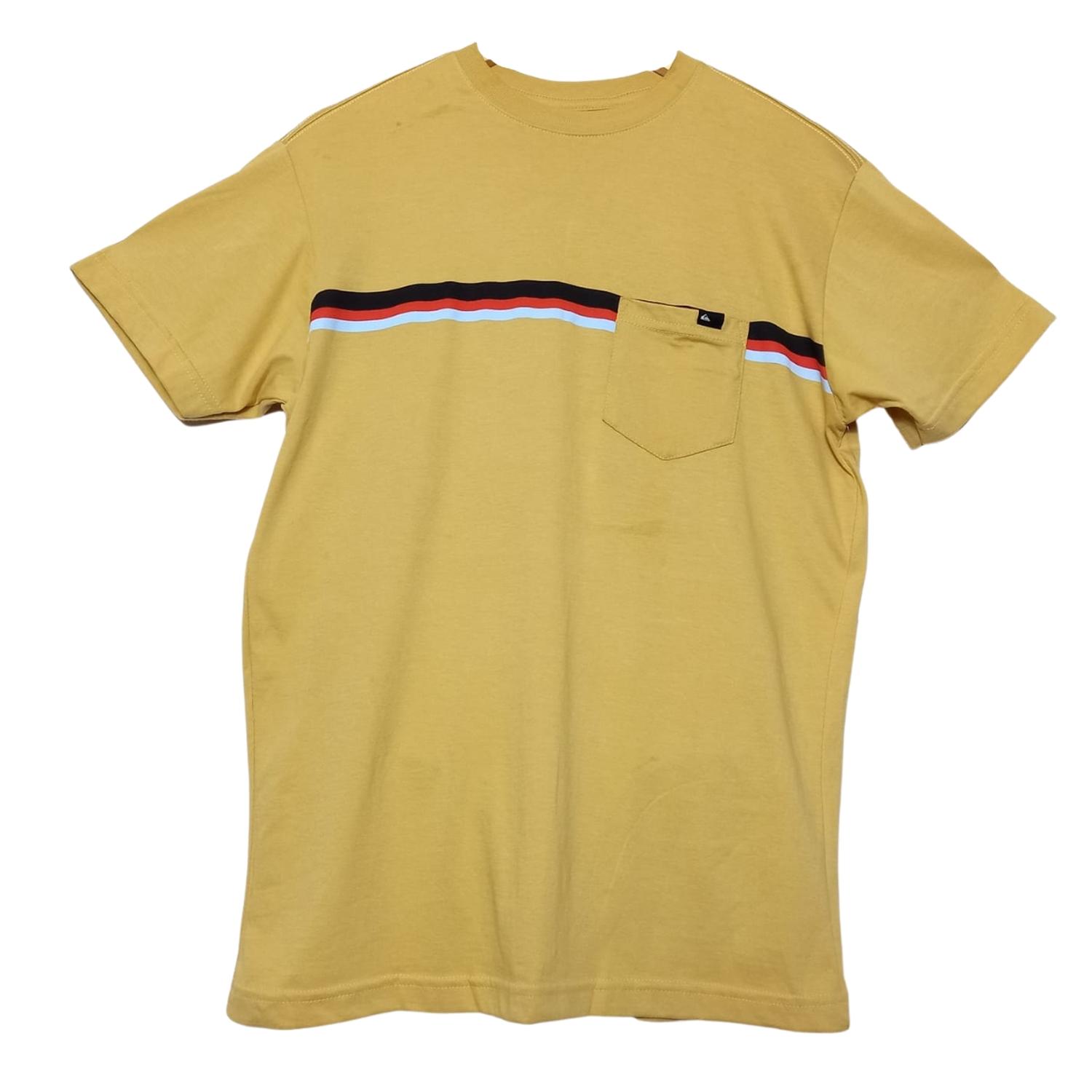 Polo para Hombre Quiksilver Basic Stripe - Amarillo Talla M