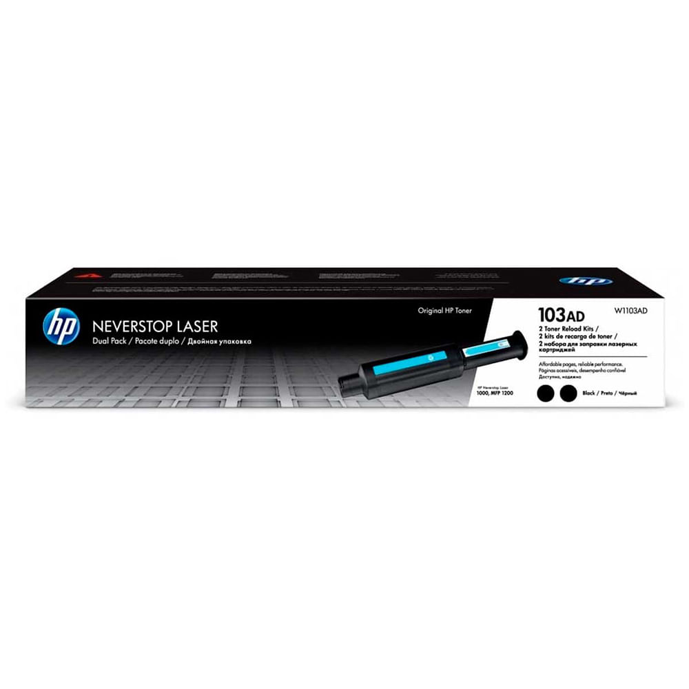 Toner Hp W1103ad (103ad) Negro (Pack X 2)