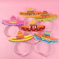 Set x 6 vinchas de cartón fiesta mexicana mariachi