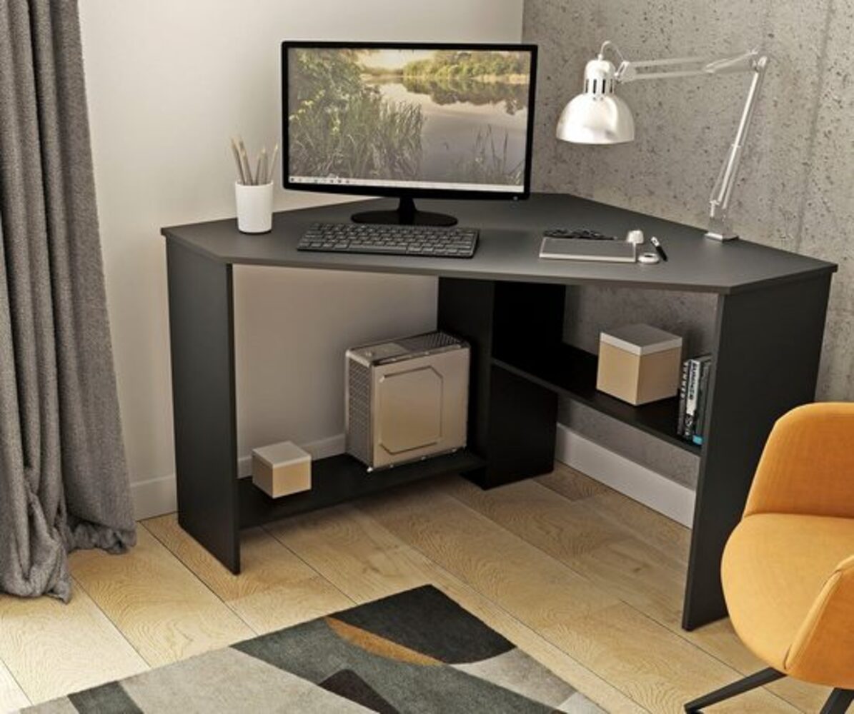 Escritorio Esquinero Moderno William Negro