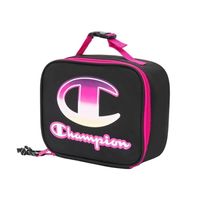 Lonchera Escolar Champion Insulada - Negro/Fucsia